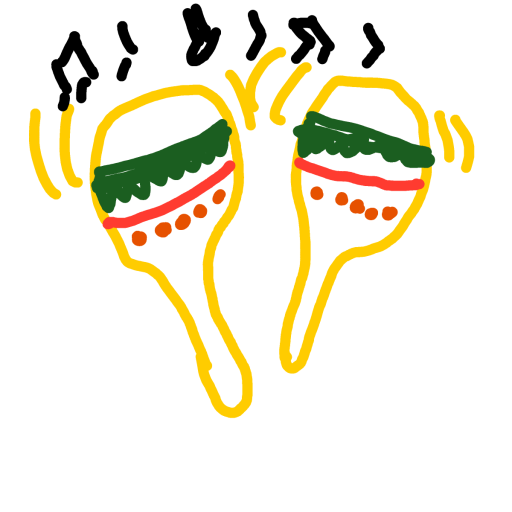 Maracas drawing by Lee the Bee