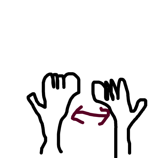 High Five drawing by bia