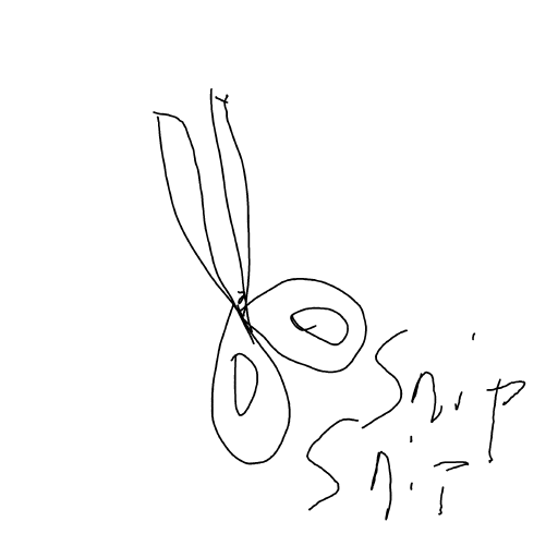 Scissors drawing by Shandi