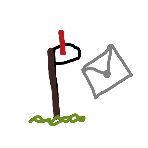 Mailbox drawing by Anna