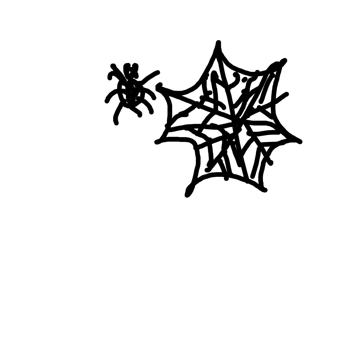 Spider Web drawing by princess fiona