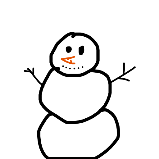 Snowman drawing by plum-sun-genius