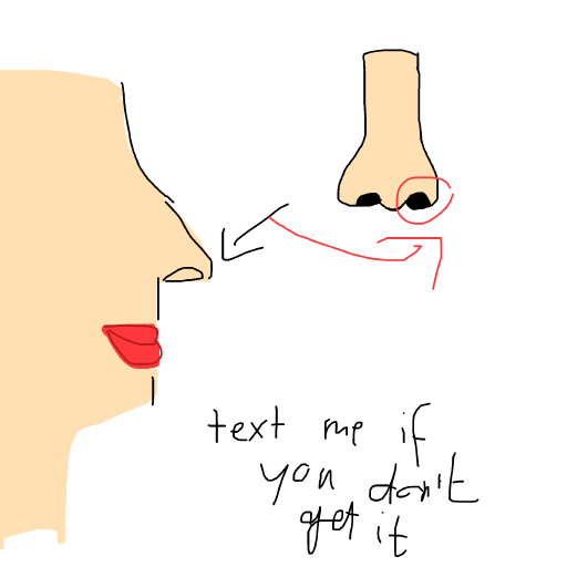 Nostril drawing by beksss