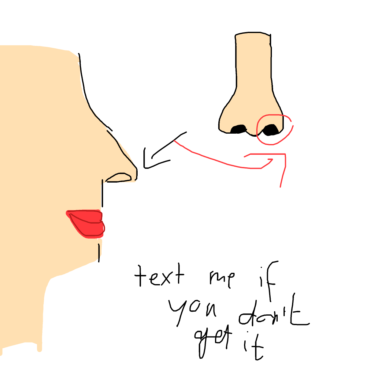 Nostril drawing by beksss