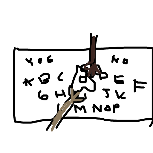 Ouija Board drawing by paint-brass-bliss