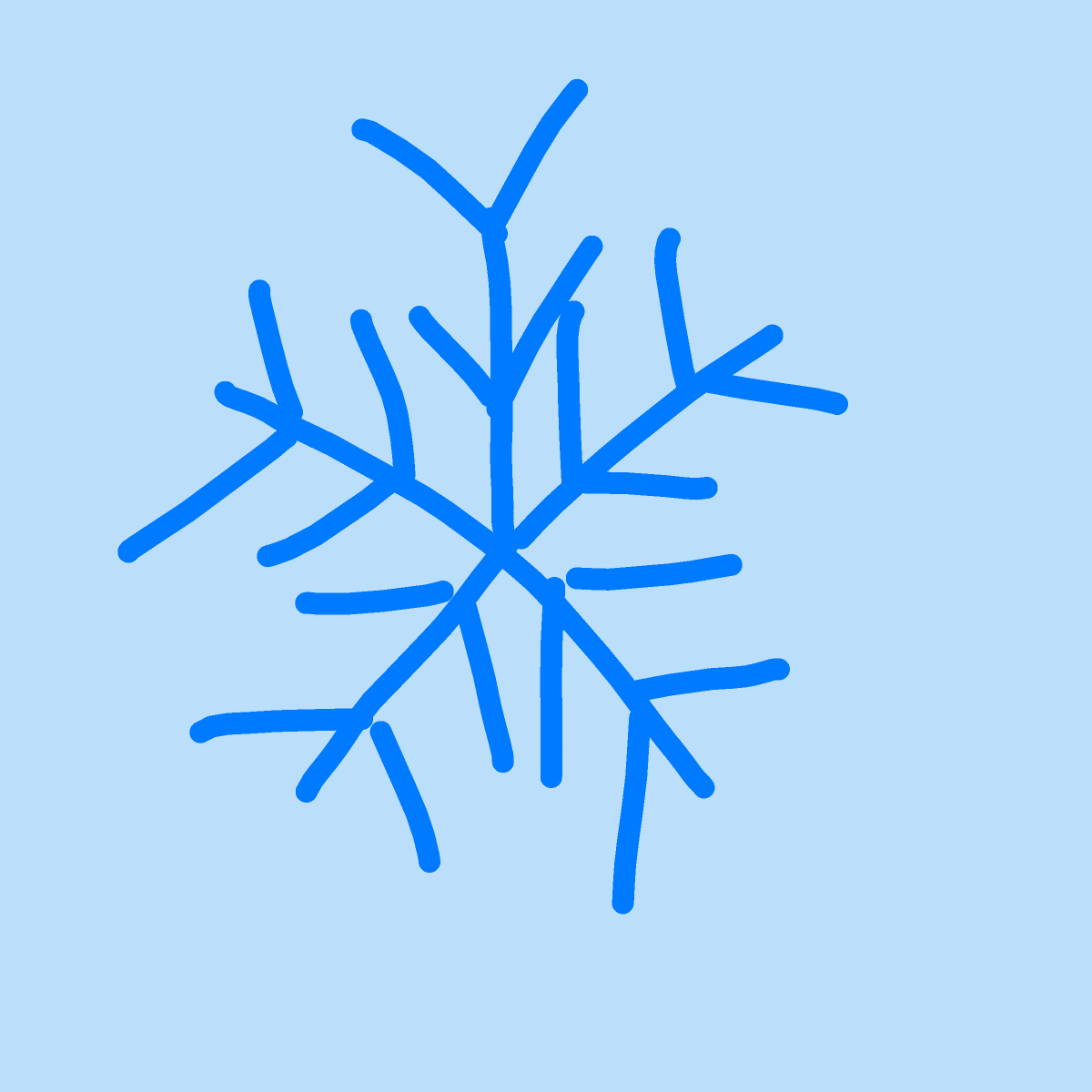 Snowflake drawing by sonic-bold-major