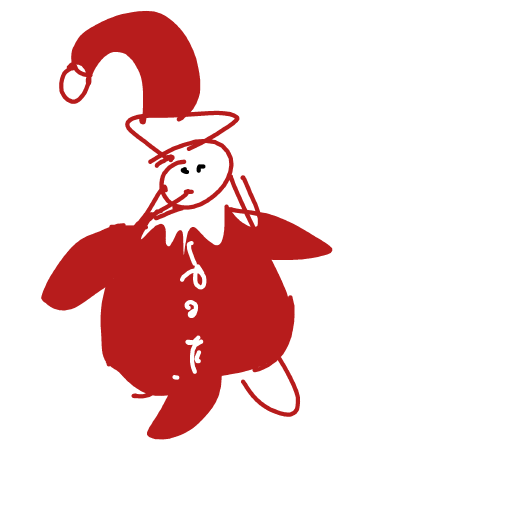 Santa drawing by Shew