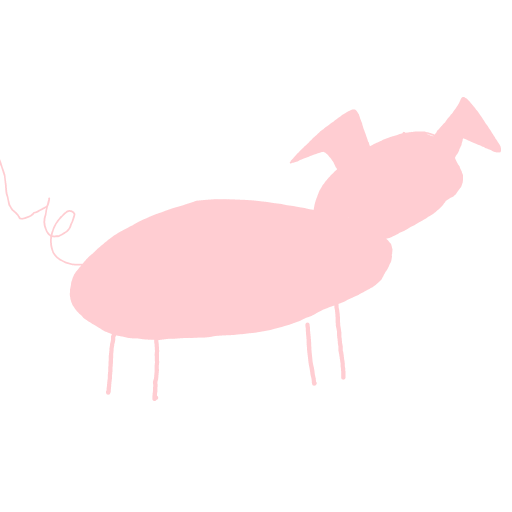 Pig drawing by Shandi
