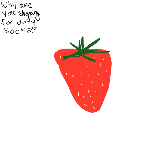 Strawberry drawing by Shandi