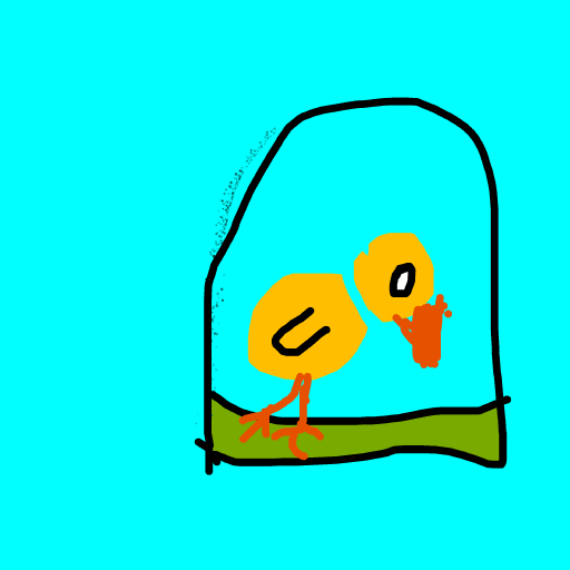 Chick drawing by pink-great-charm