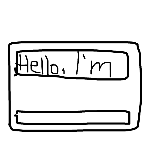 Name Tag drawing by mikestam195