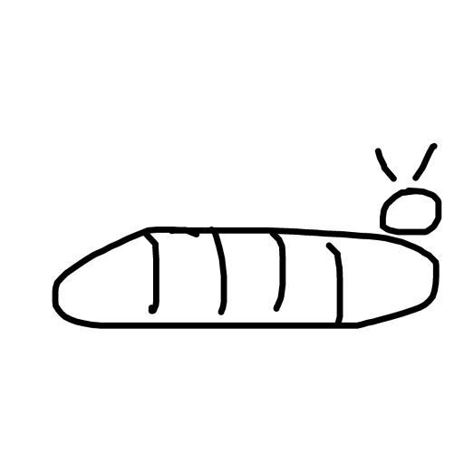 Inchworm drawing by bia