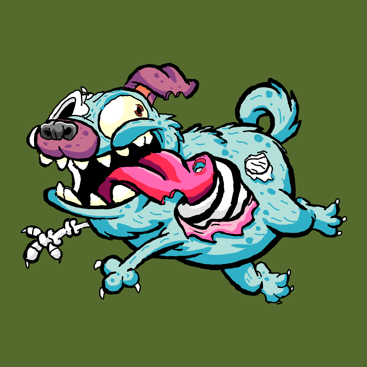 Zombie Dog drawing by Guardianoflives