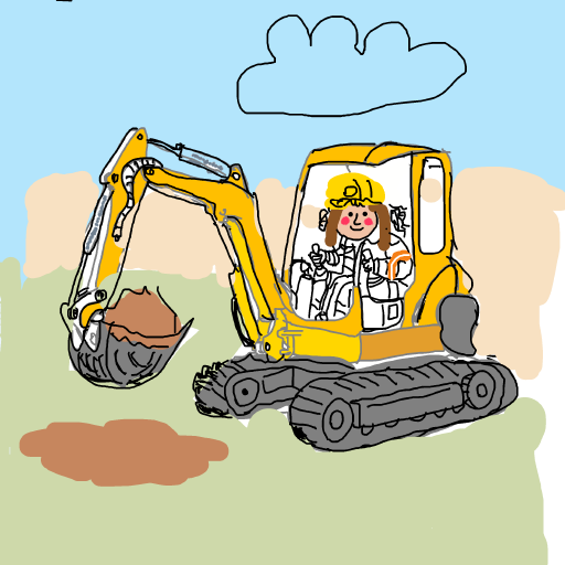 Digger drawing by icy-cream-eye