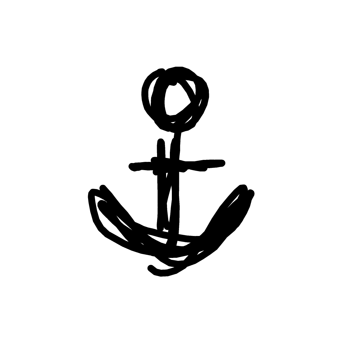 Anchor drawing by BbJamminT