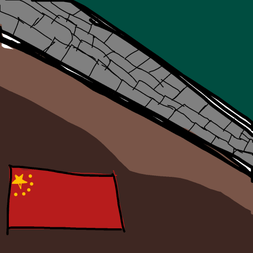 Great Wall drawing by shahadudu
