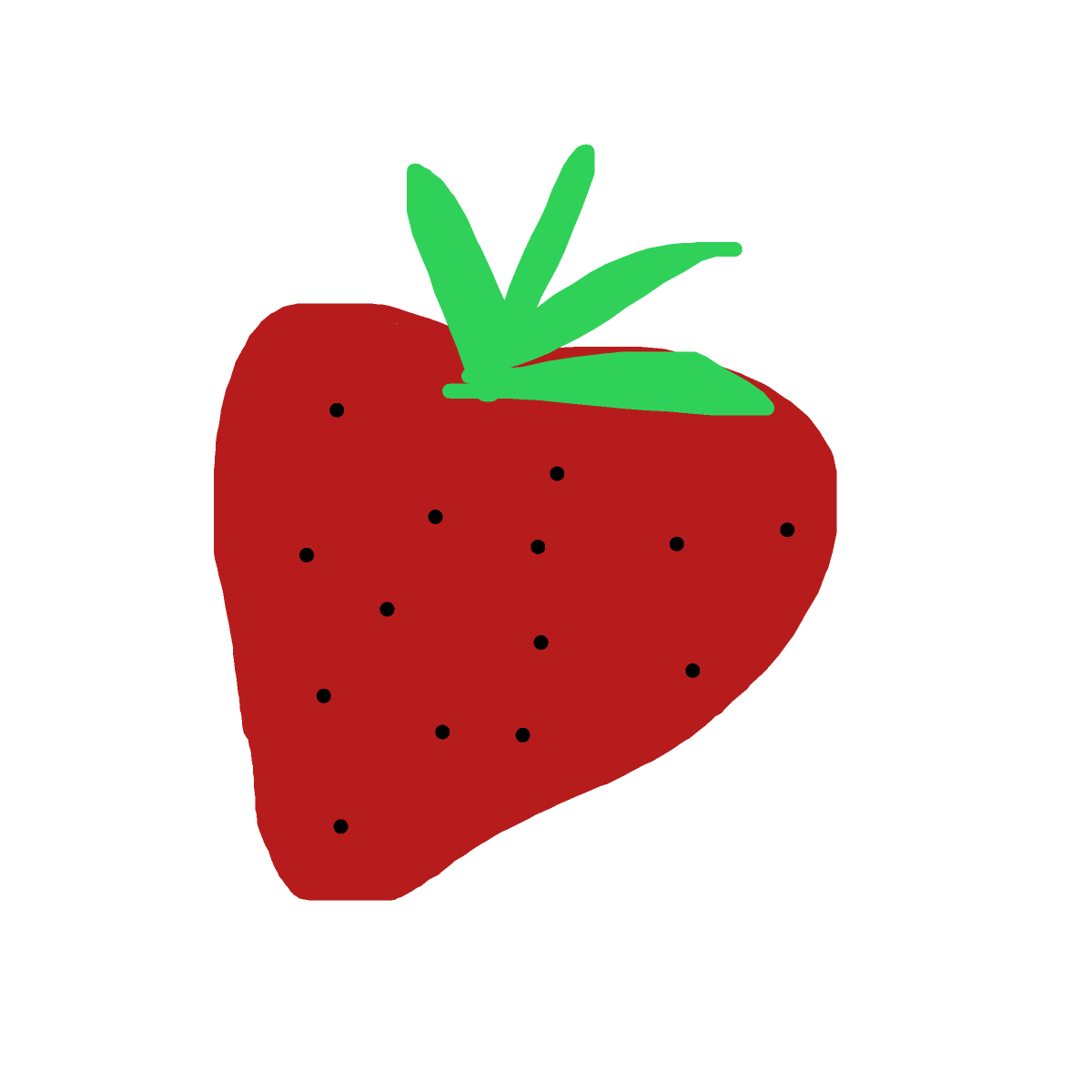 Strawberry drawing by fine-happy-soul