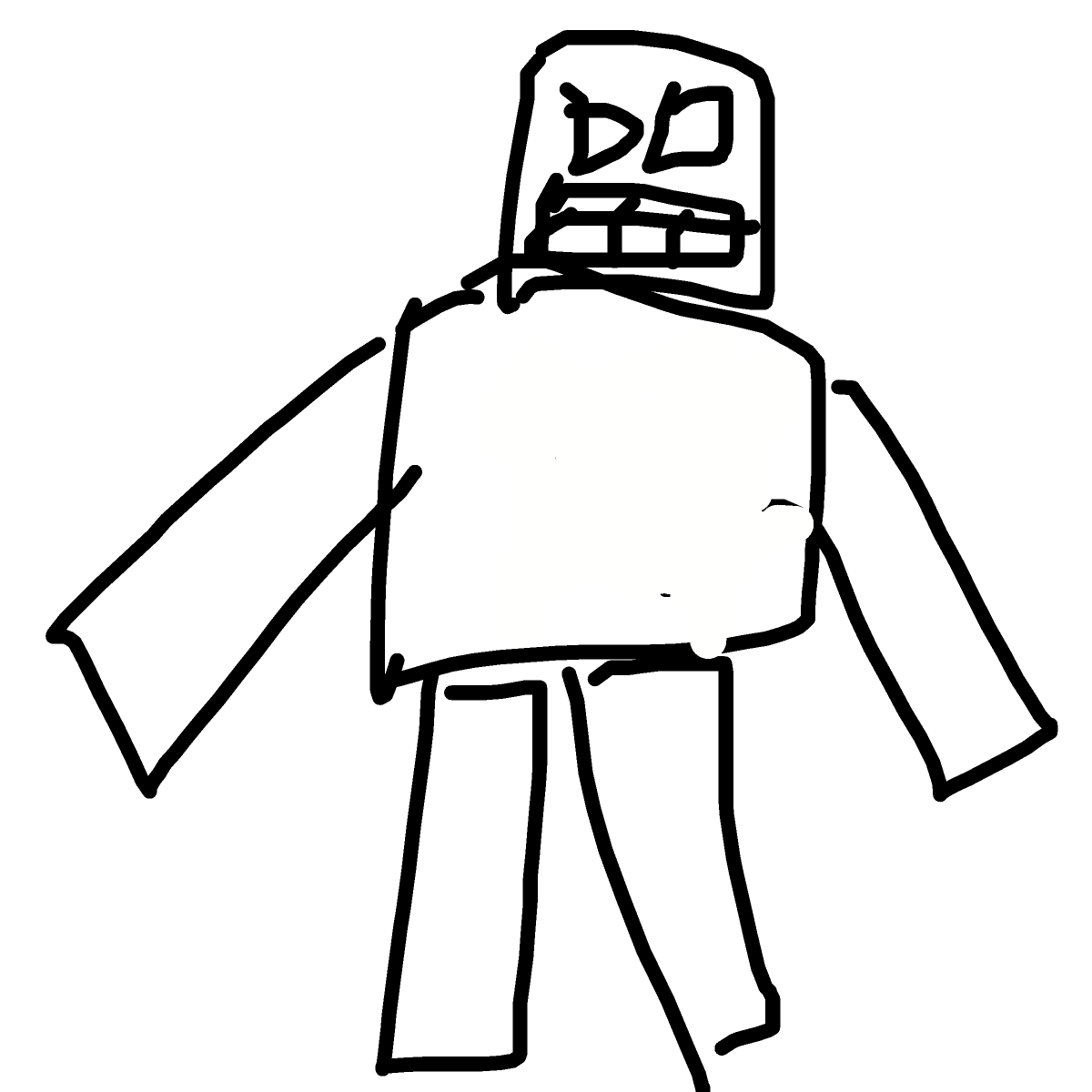 Robot drawing by cyber-pink-genius
