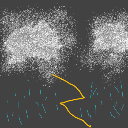 Rain drawing by Bri3