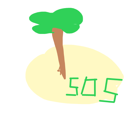 Island drawing by zz the besty