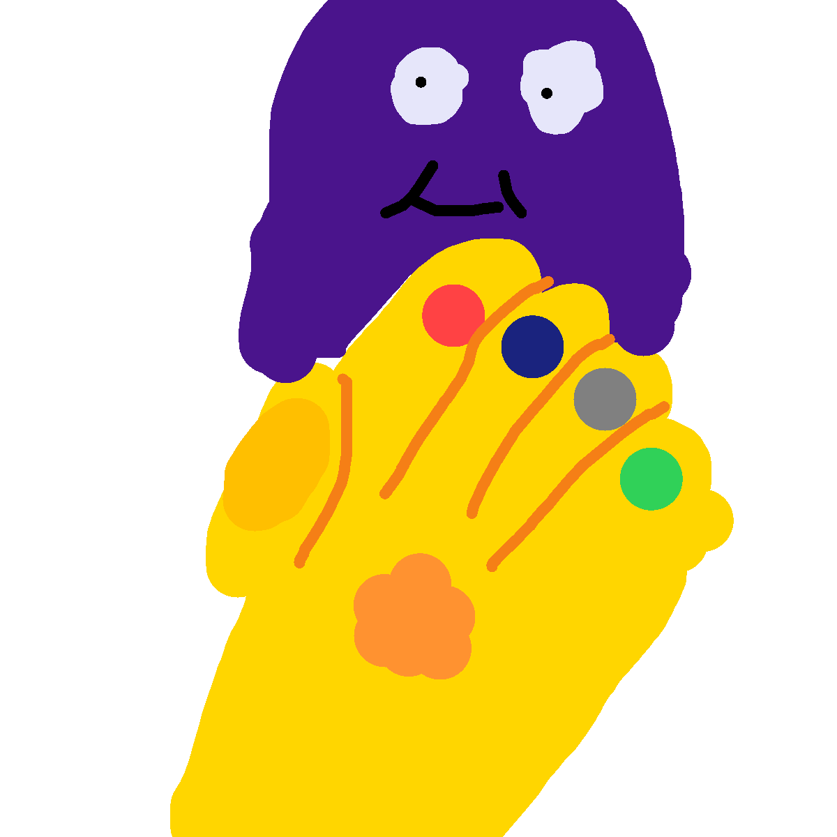 Thanos drawing by bold-rich-world