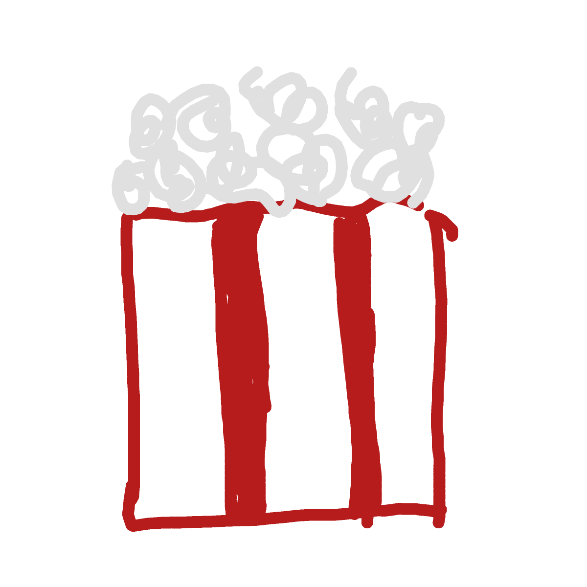 Popcorn drawing by gamma-mint-smith