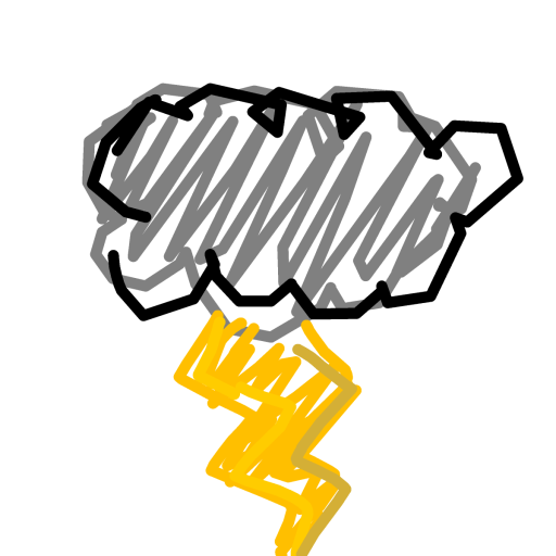 Thunder drawing by Dada
