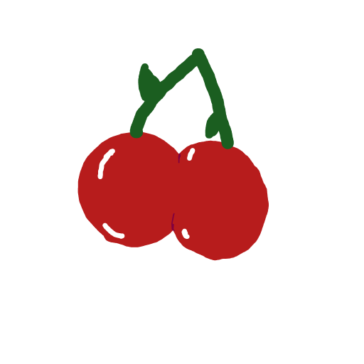 Cherry drawing by alpha-base-print