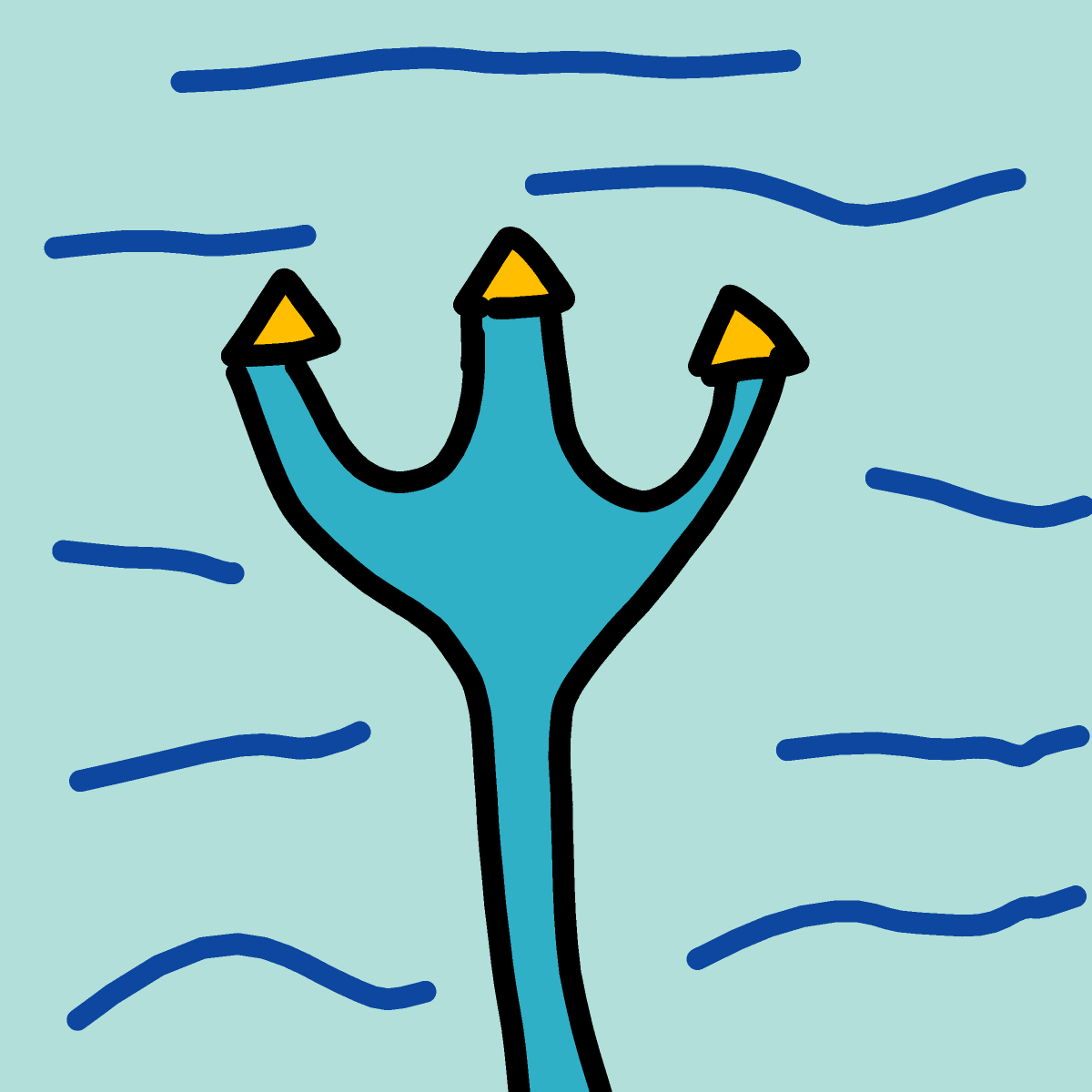 Trident drawing by sonic-bold-major