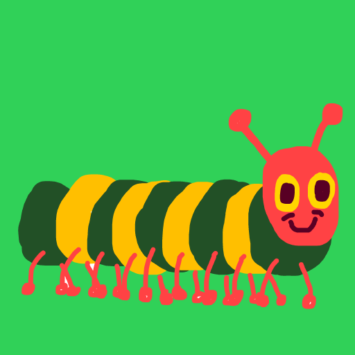 Caterpillar drawing by knoxy