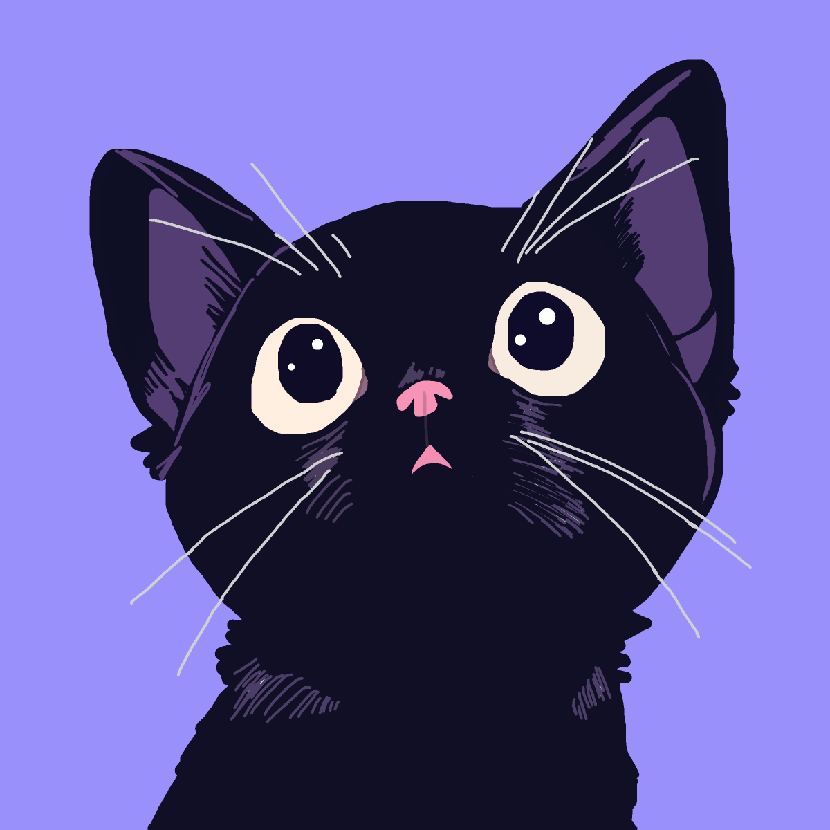 Black Cat drawing by wethebambam