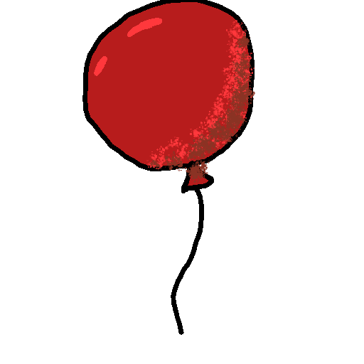 Balloon drawing by panda girl