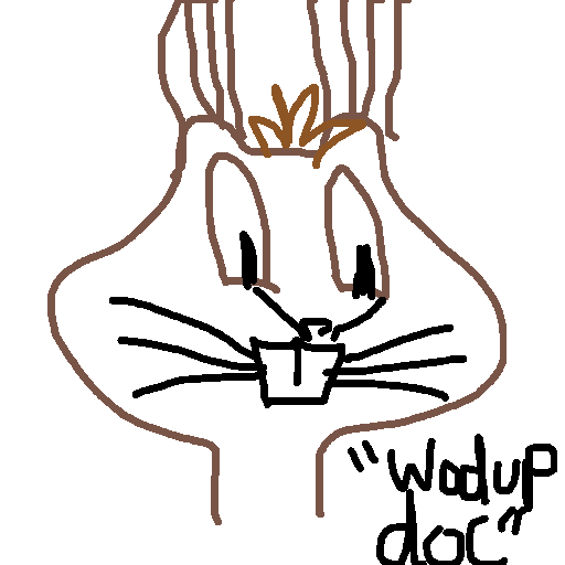 Bugs Bunny drawing by mikestam195