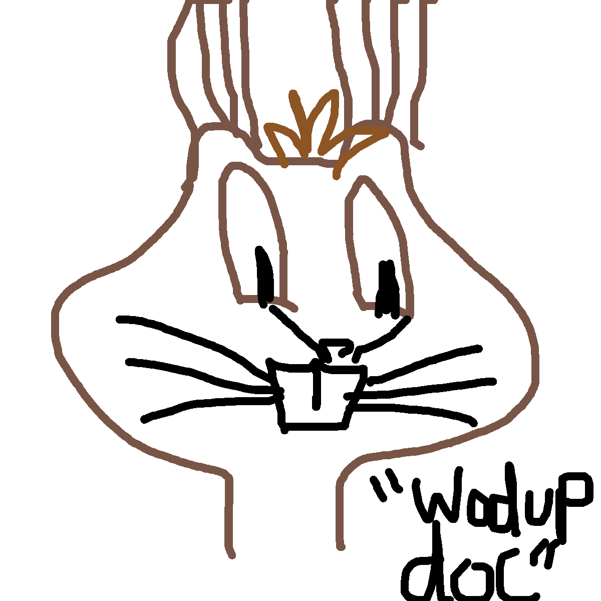 Bugs Bunny drawing by mikestam195