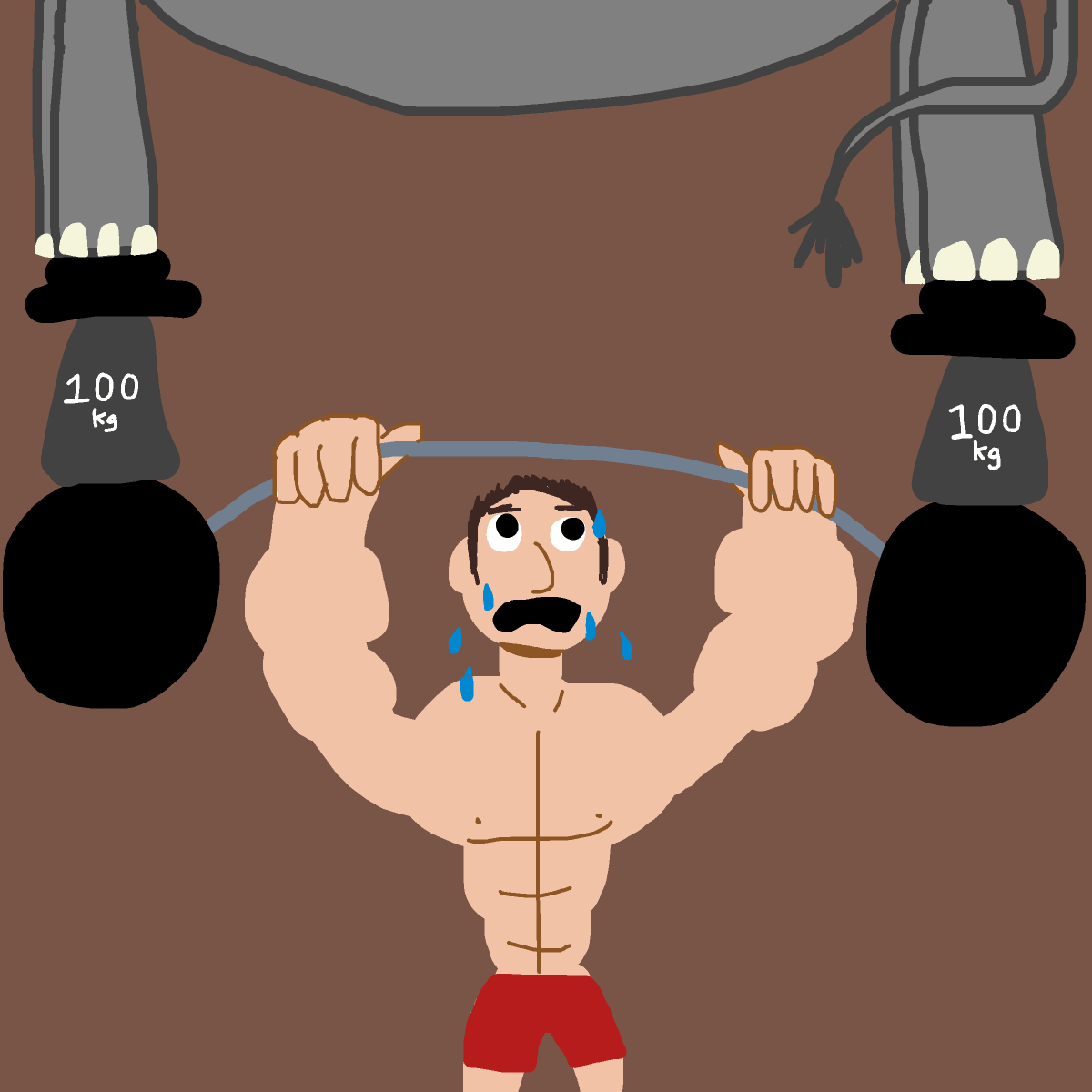 Dumbbell drawing by jashezilla