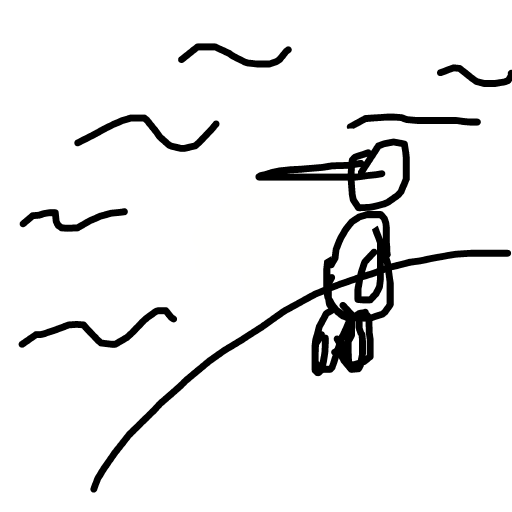 Penguin drawing by cyber-pink-genius