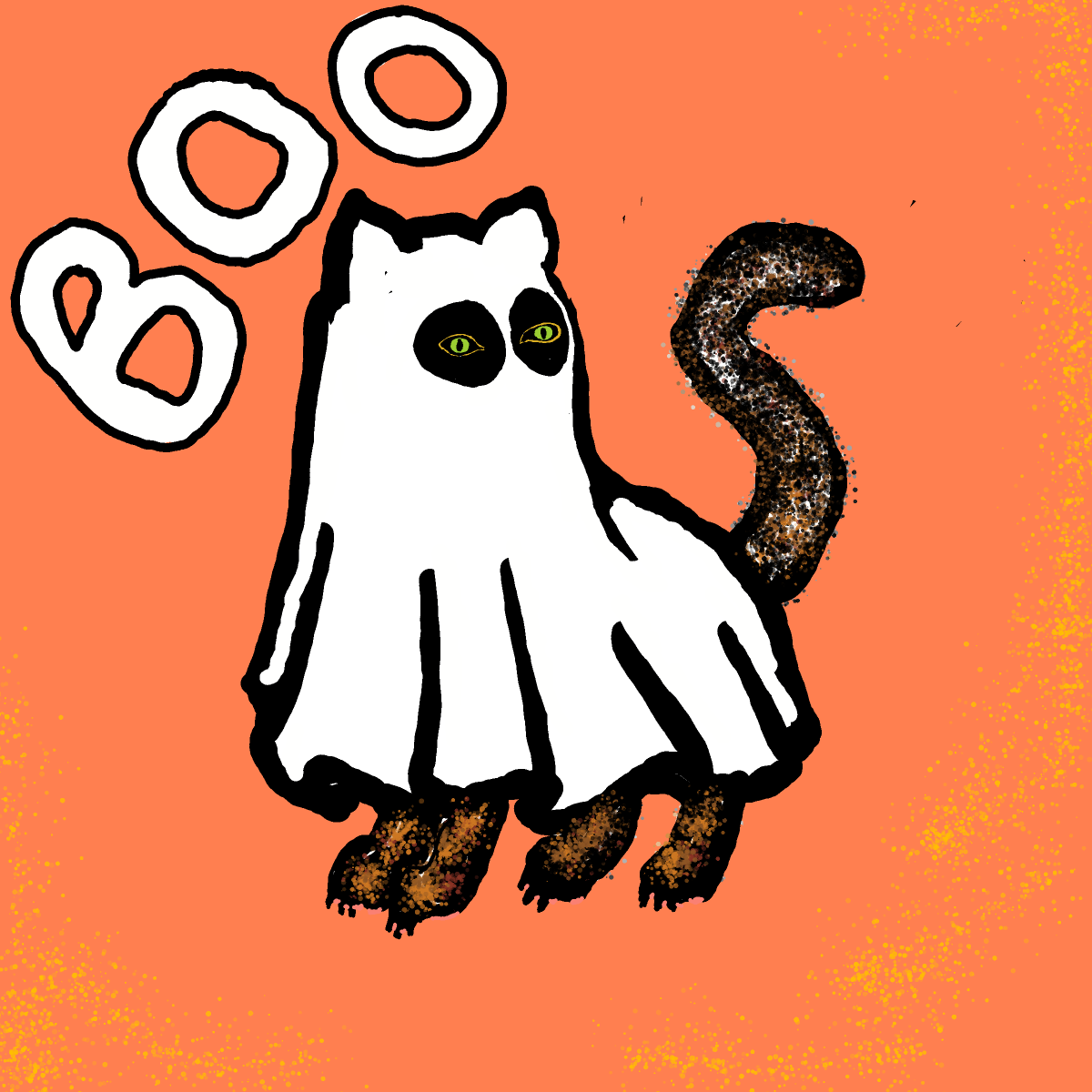 Ghost drawing by Bridgitte
