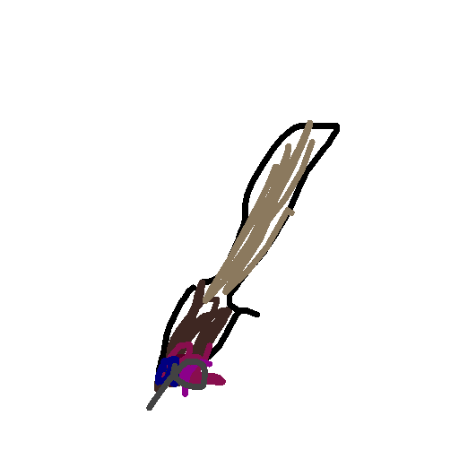 Paintbrush drawing by prime-pure-form