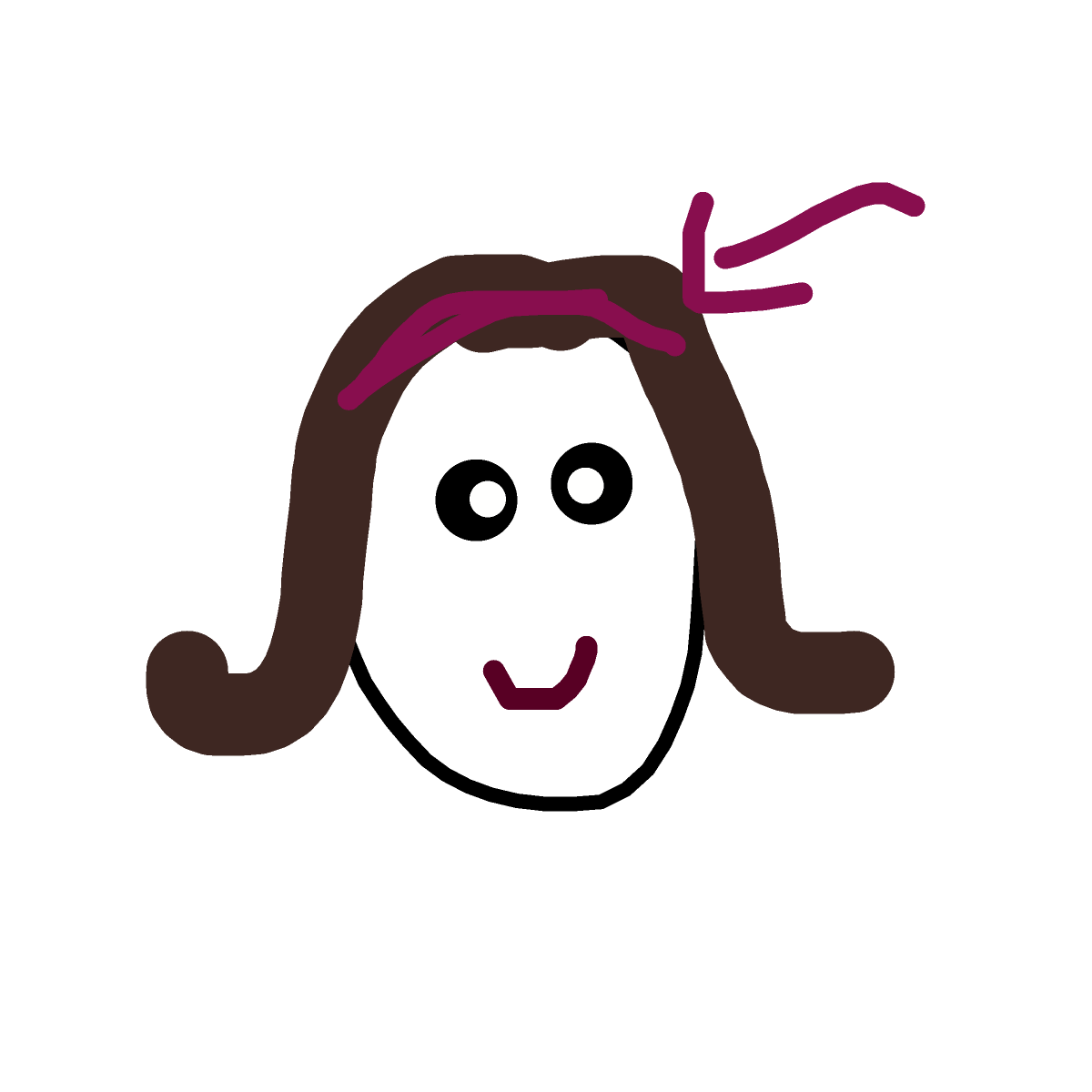 Headband drawing by countnicula