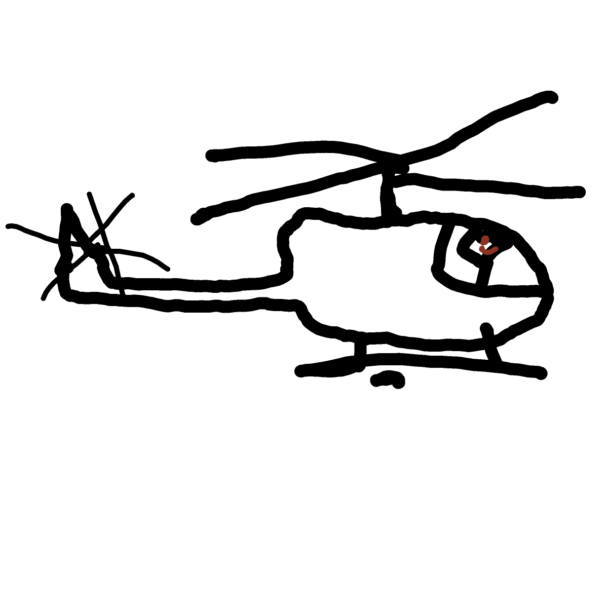 Helicopter drawing by Nuss