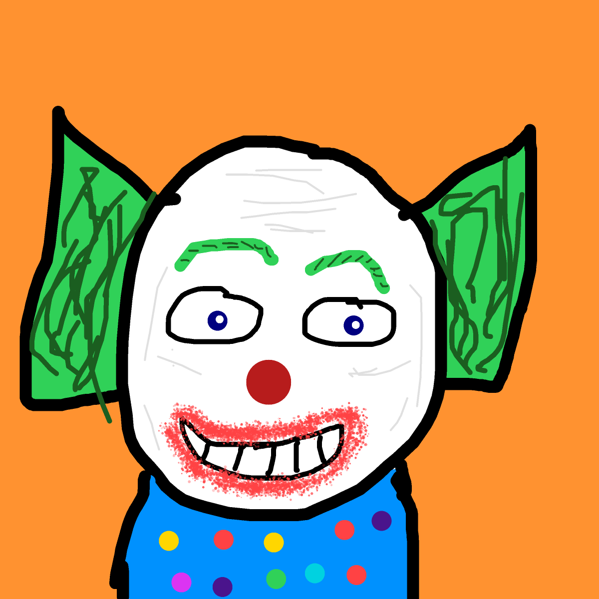 Clown drawing by dan