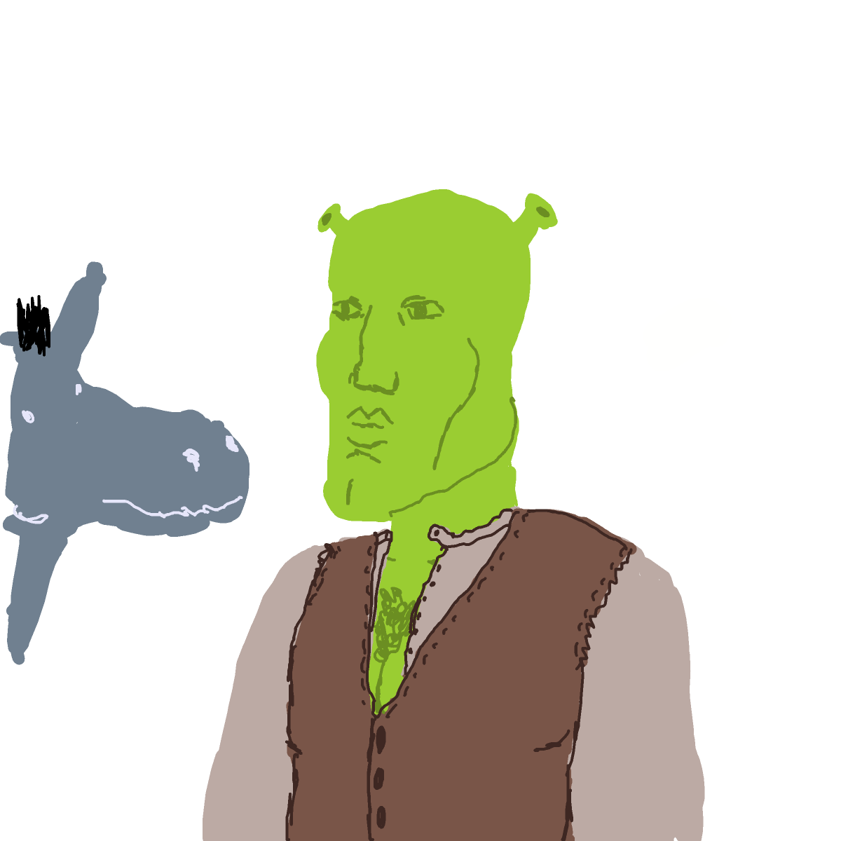 Shrek drawing by godor