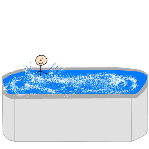 Bathtub drawing by Cwis448