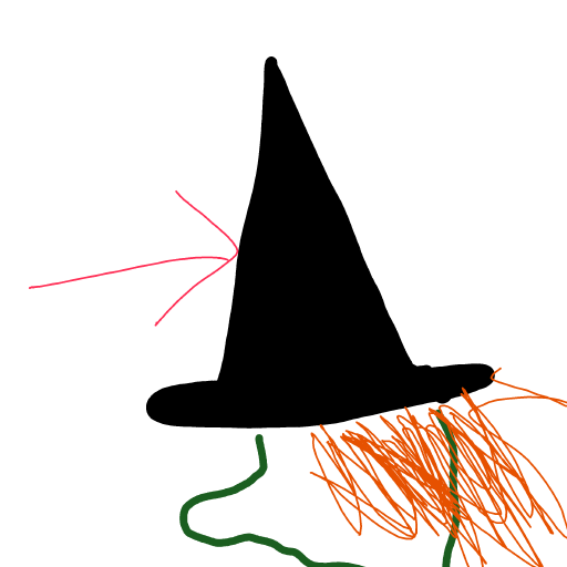 Witch Hat drawing by Shandi