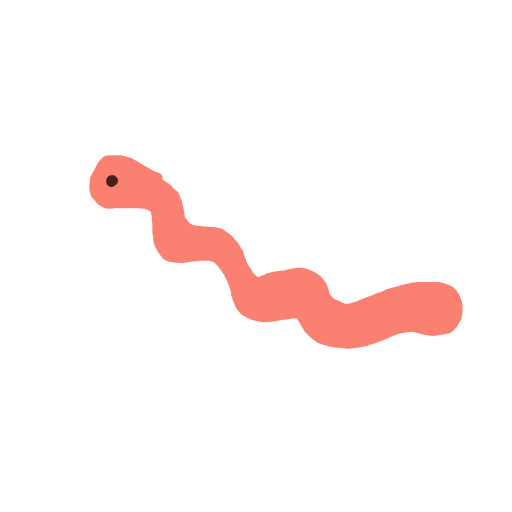 Worm drawing by sand-super-build