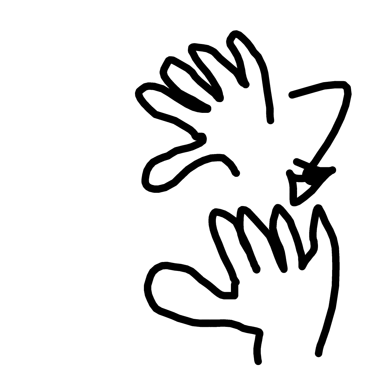 Gloves drawing by Bri3
