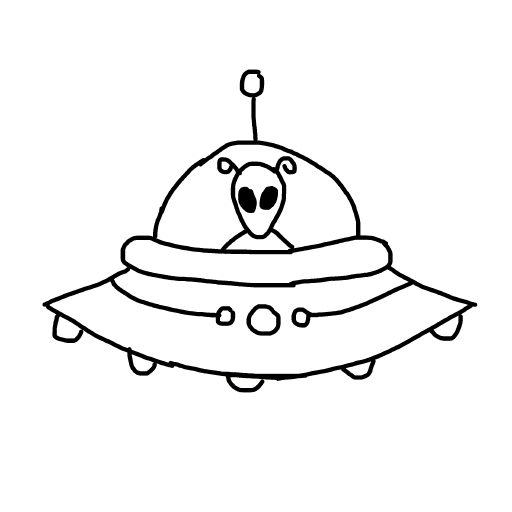 UFO drawing by spleenonlean