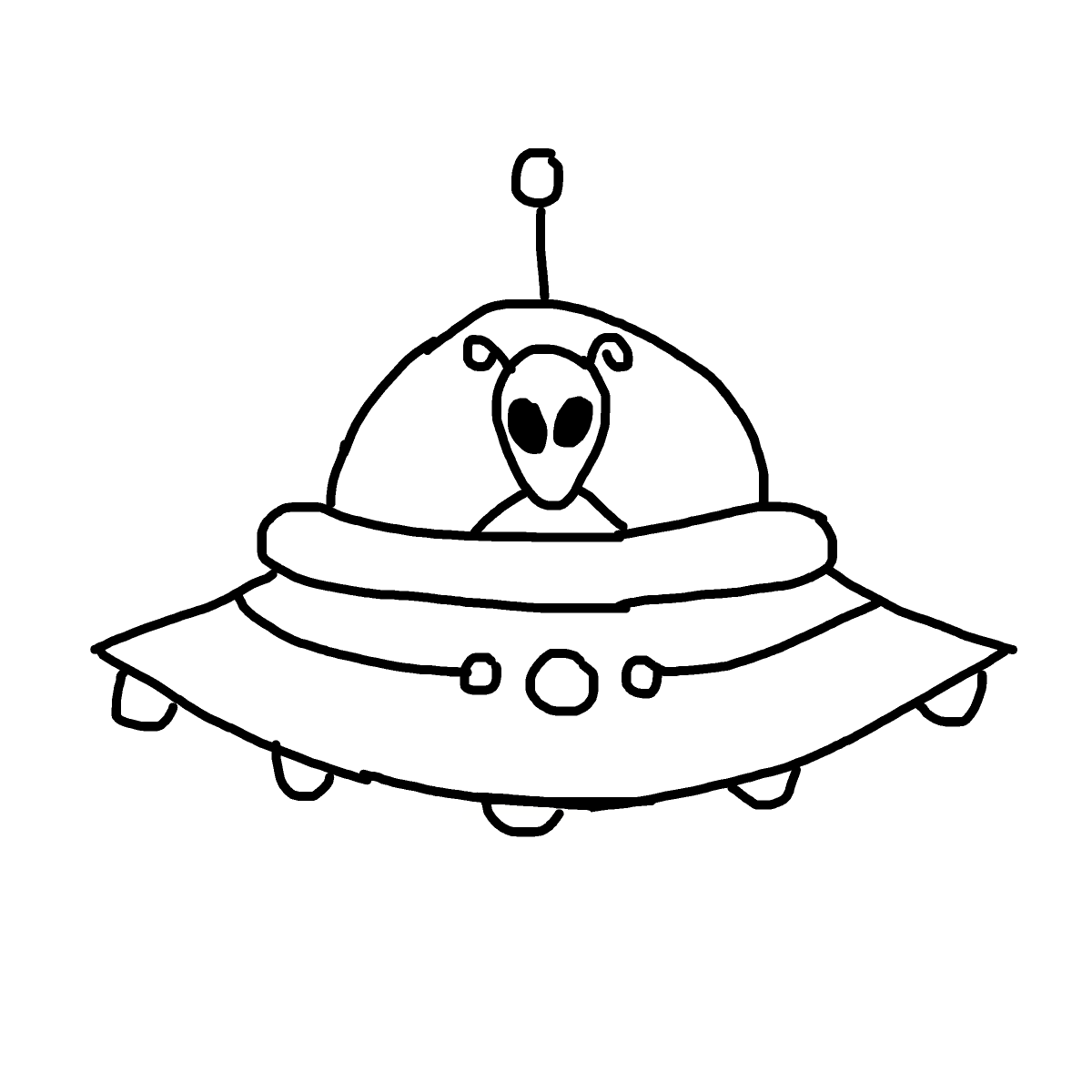 UFO drawing by spleenonlean