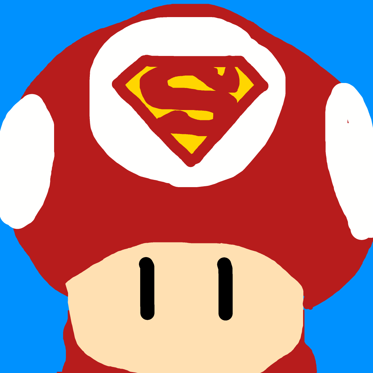 Super Mushroom drawing by draw-yo-mama