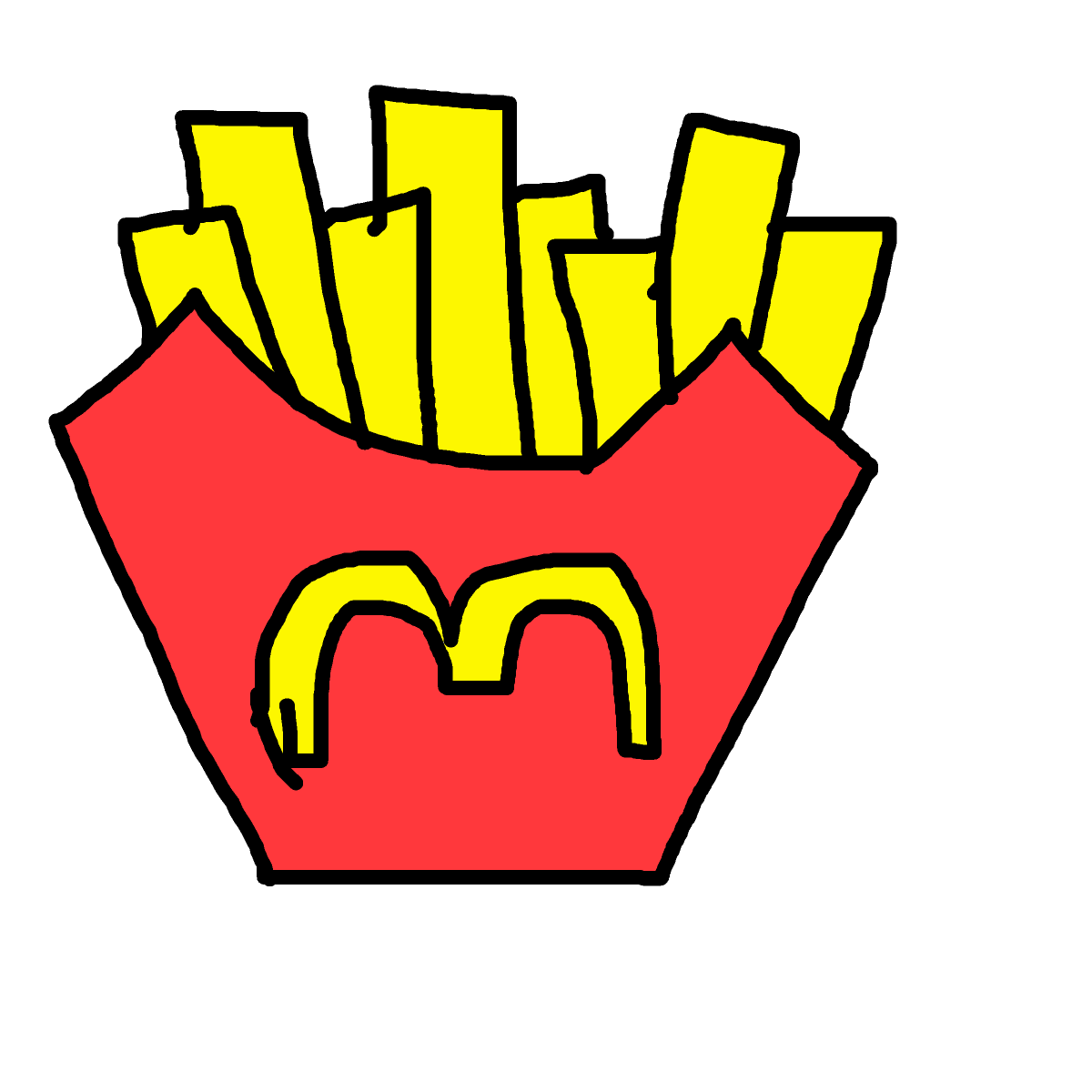Fries drawing by mikestam195